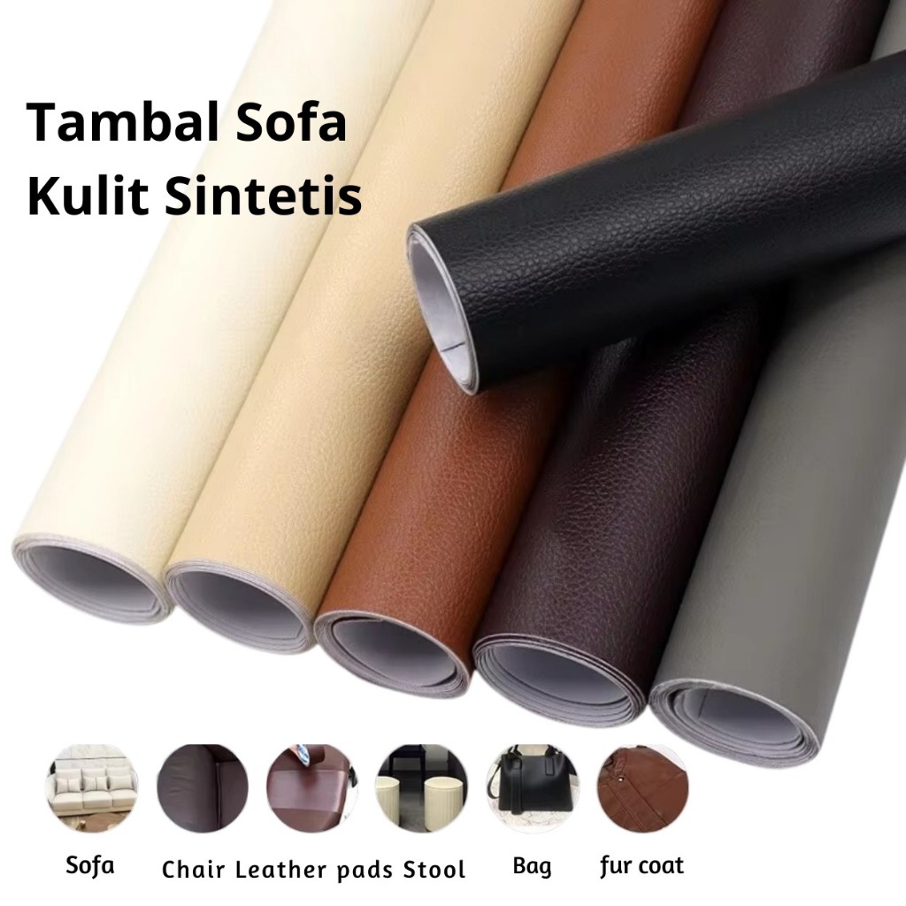 【Restorasi Kulit】137x50cm Perekat Ekstra Kuat Leather Perbaikan Repair Bahan Kulit Yang Rusak Kulit 