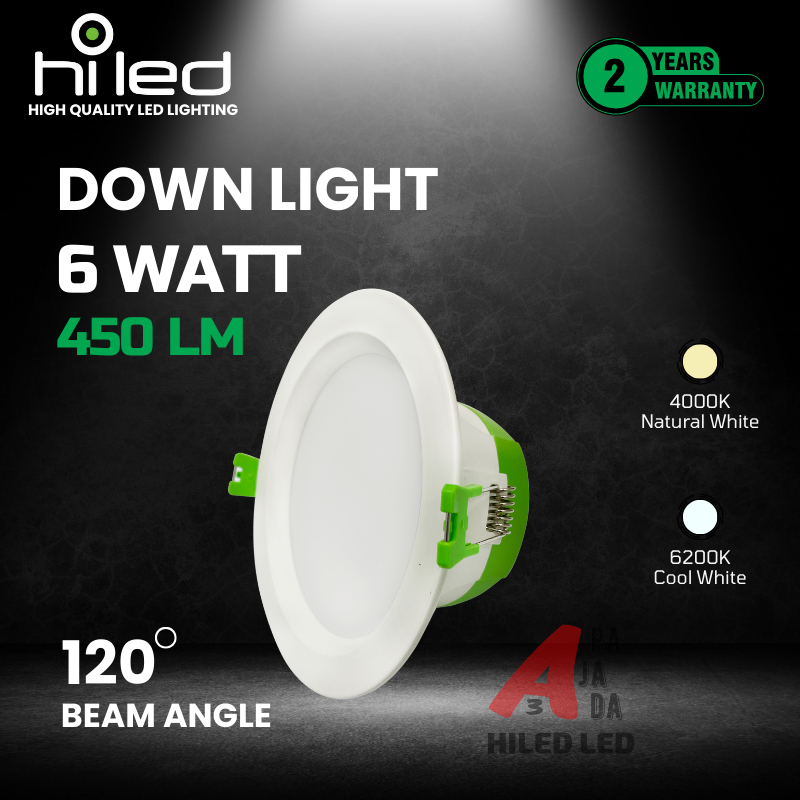 LED DOWNLIGHT GREEN-2 6 WATT 6500K 4000K 220V HILED