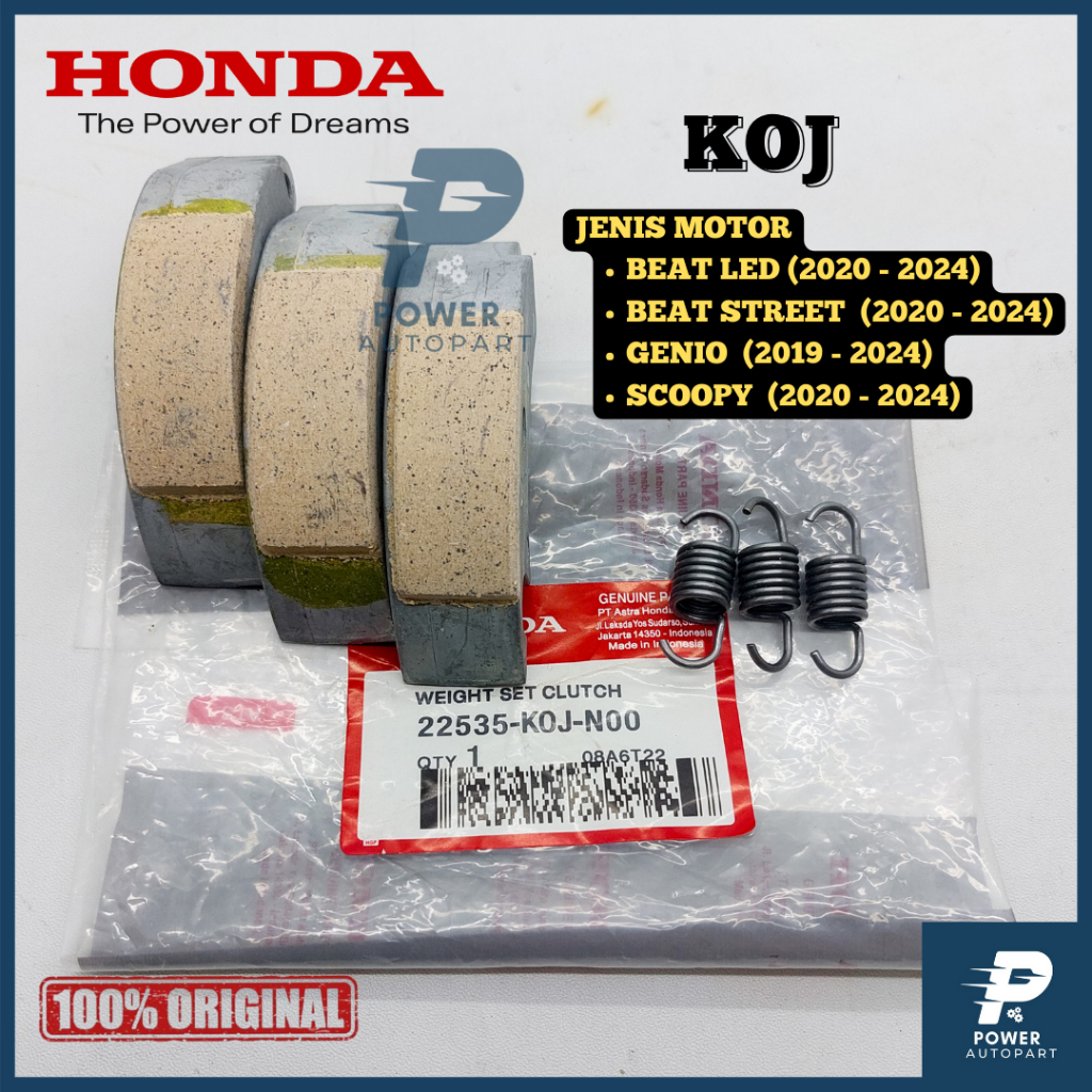 KAMPAS GANDA CVT HONDA BEAT STREET, BEAT LED NEW, SCOOPY ESP NEW, GENIO KUALITAS ORIGINAL - KOJ
