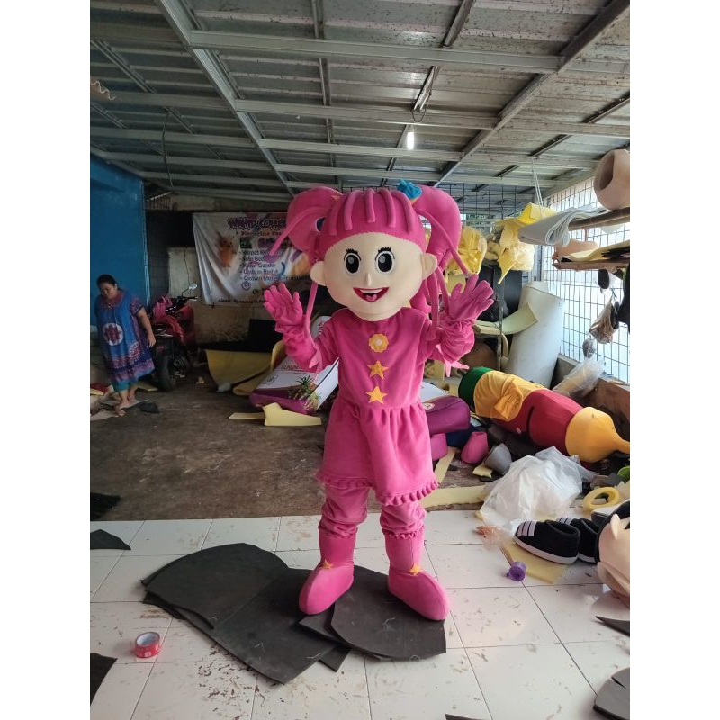 Kostum badut sailor moon pink