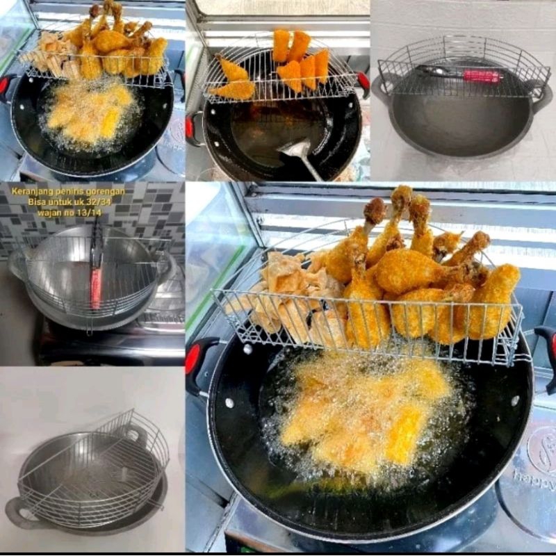 Peniris Minyak Gorengan Saringan Wajan Serbaguna