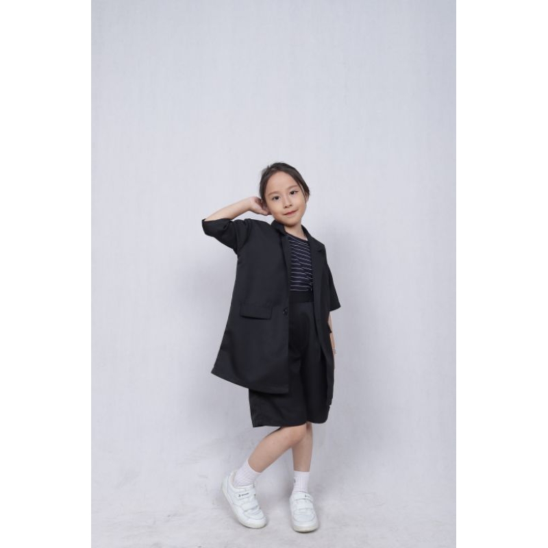 Baju anak perempuan blazer outer anak outerwear|JENNI set  blazer anak perempuan 6 7 8 9 10 11 tahun