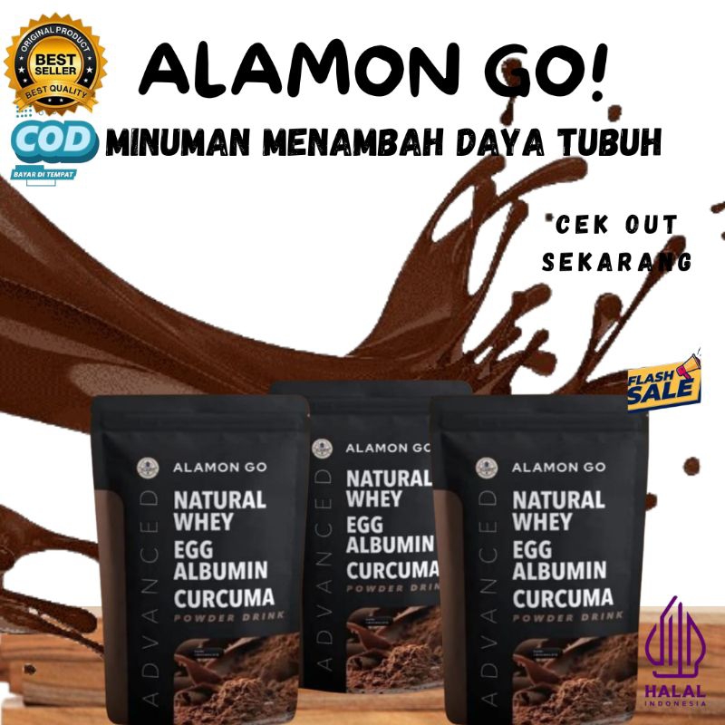 TERLARIS PROMO 3 pcs  Alamon go minuman menambah berat badan alamon go minuman menambah daya tubuh