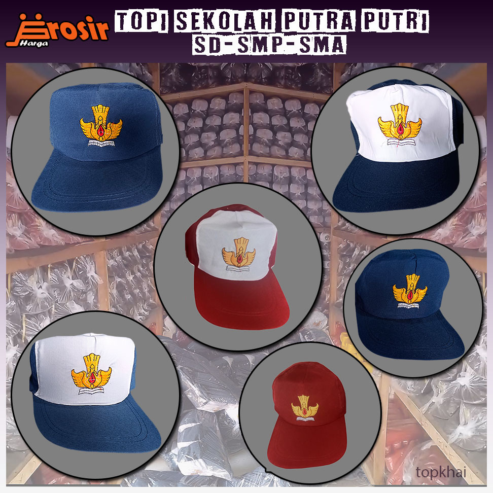Grosir Topi Sekolah SD SMP SMA