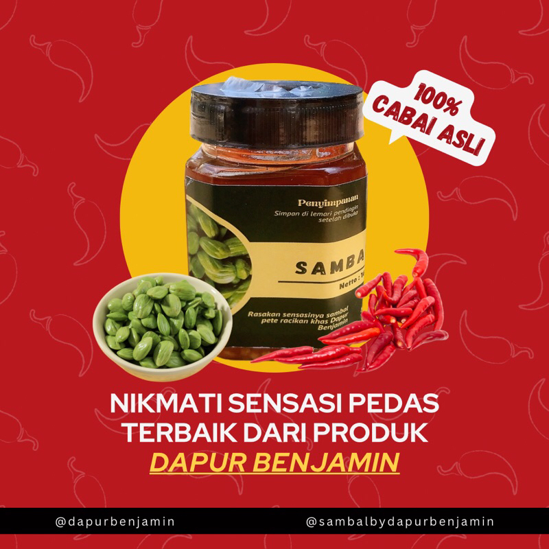 

Sambal Pete by Dapur Benjamin (160gr)