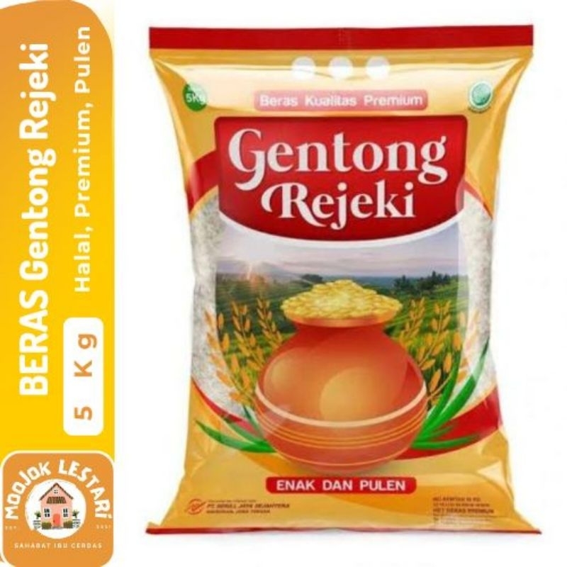 

GENTONG REJEKI Beras Premium 5kg Kualitas Super Enak Pulen