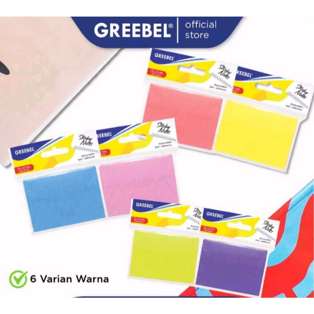 

STICKY NOTE GREEBEL GSN-1W1M 76MMX51MM 100 LEMBAR TERMURAH