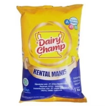 

Susu Kental Manis Dairy Champ 1kg pouch