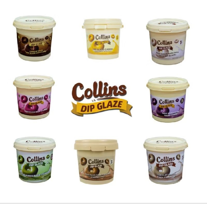 

Collins dip Glaze aneka rasa 1 kg