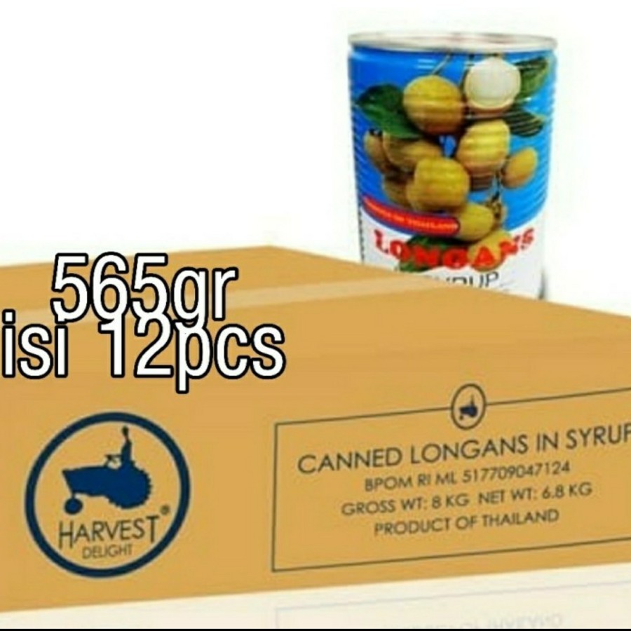 

HS LONGAN HARVEST 565GR (BUAH KELENGKENG DALAM SIRUP) Longan in Syrup / Sirup Buah Kelengkeng Harvest Delight 565 gr