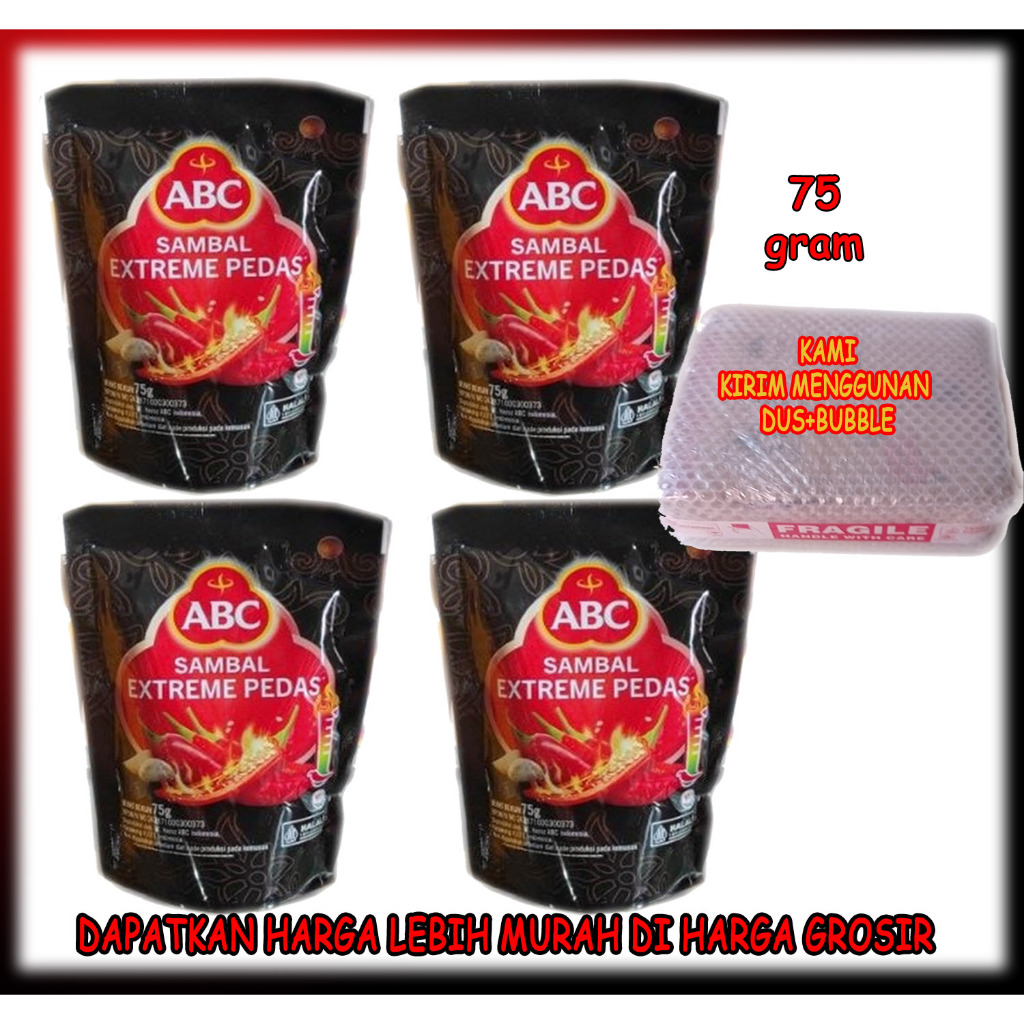 

Sambal ABC extreme pedas dijual satuan