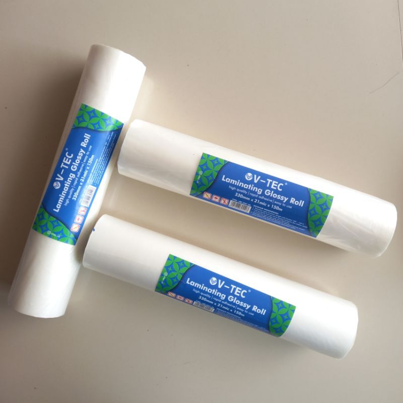 

rtc Plastik Laminating Laminating Glossy Roll V-TEC LRF 3321 ( Rol ) [ Orinal ]