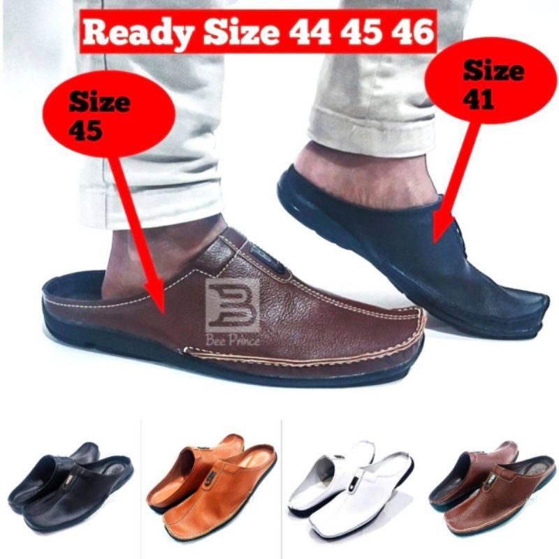 KNY Sepatu selop bustong Pria Bigsize sandal  JUMBO 44 45 46 kasual shoes