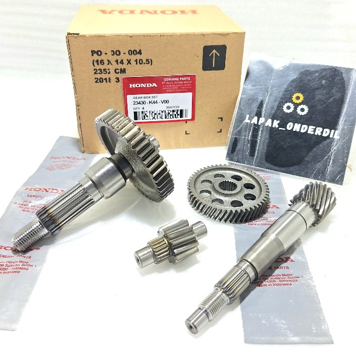 GIGI RASIO GEAR BOX SET RASIO K44 HONDA BEAT FI ESP BEAT POP BEAT ECO BEAT STREET SCOOPY DONAT VARIO