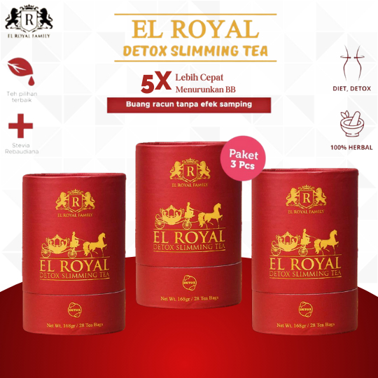 

Paket 3 EL ROYAL Teh Detox Slimming Tea Solusi Alami untuk Menurunkan Berat Badan 100 Original