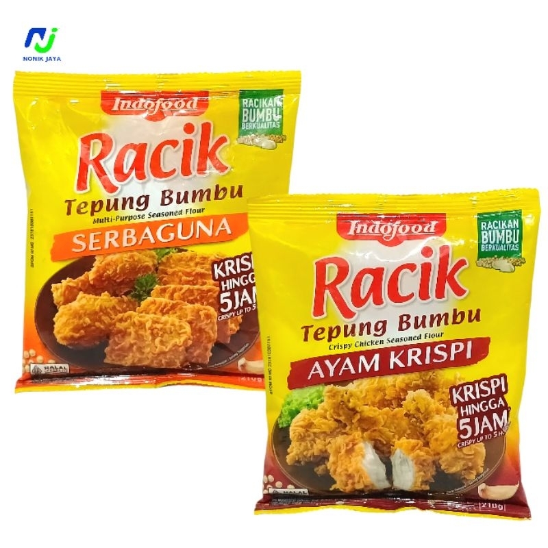 

RACIK Tepung Bumbu Serbaguna Ayam Crispy 210g(KRISPINYA HINGGA 5JAM)