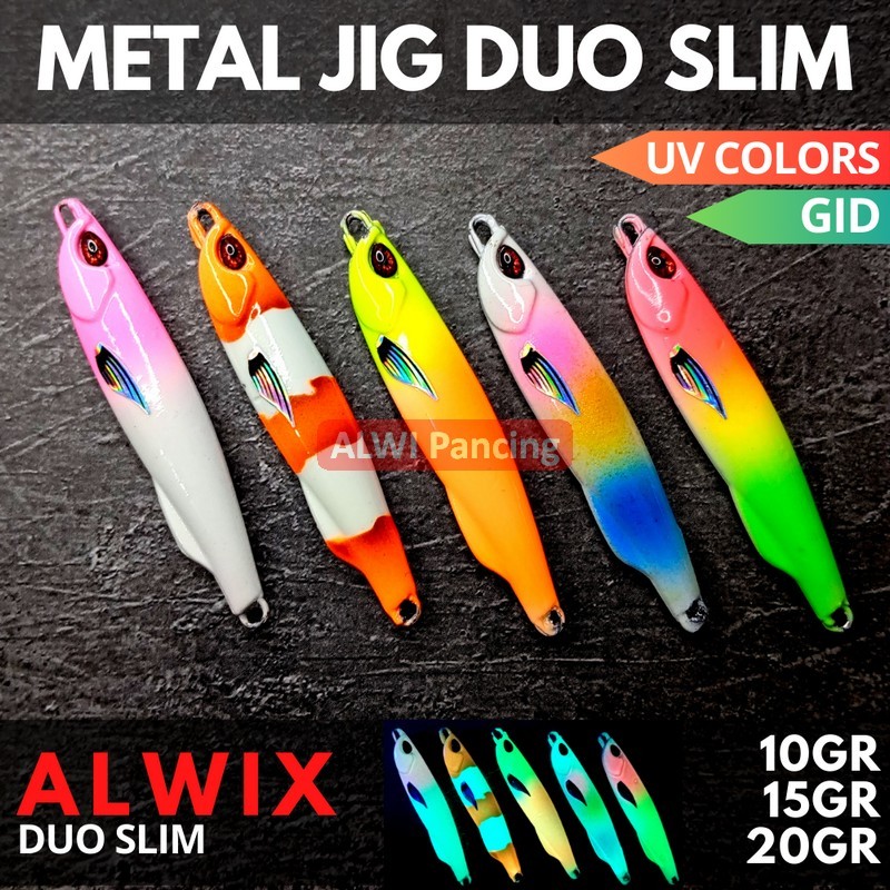 ALWIX Metal Jig DUO SLIM FULL GID 10gr 15gr 20gr Micro Jig UL