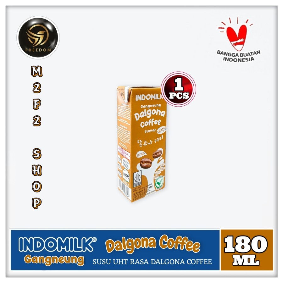 

Indomilk Dalgona Coffee Flavor | Rasa Susu Kopi Kotak UHT - 180 ml (Kemasan Satuan)