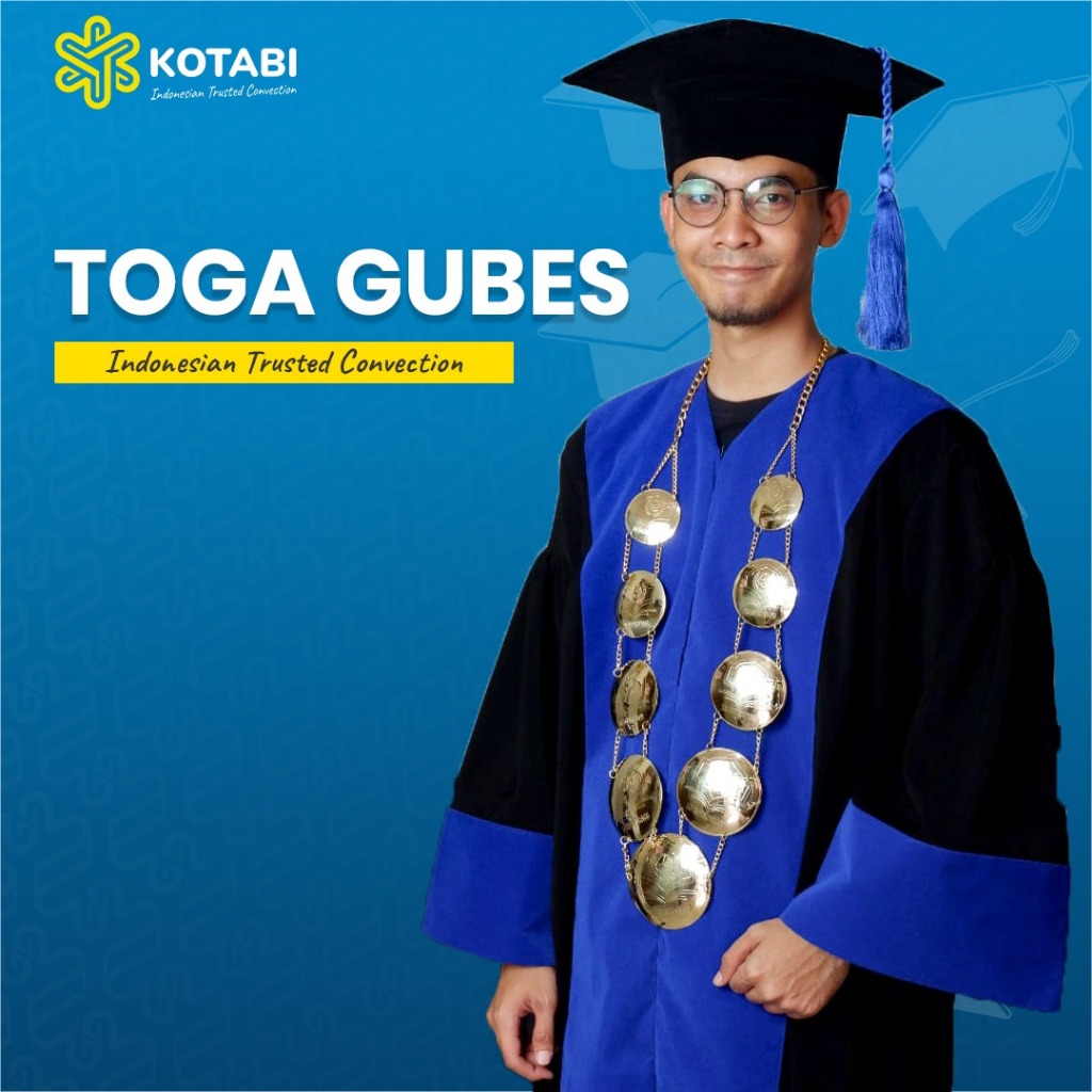 KOTABI - Toga Guru Besar Jubah Senat Baju Rektor Custom Baju Gubes Rektor Jubah Senat