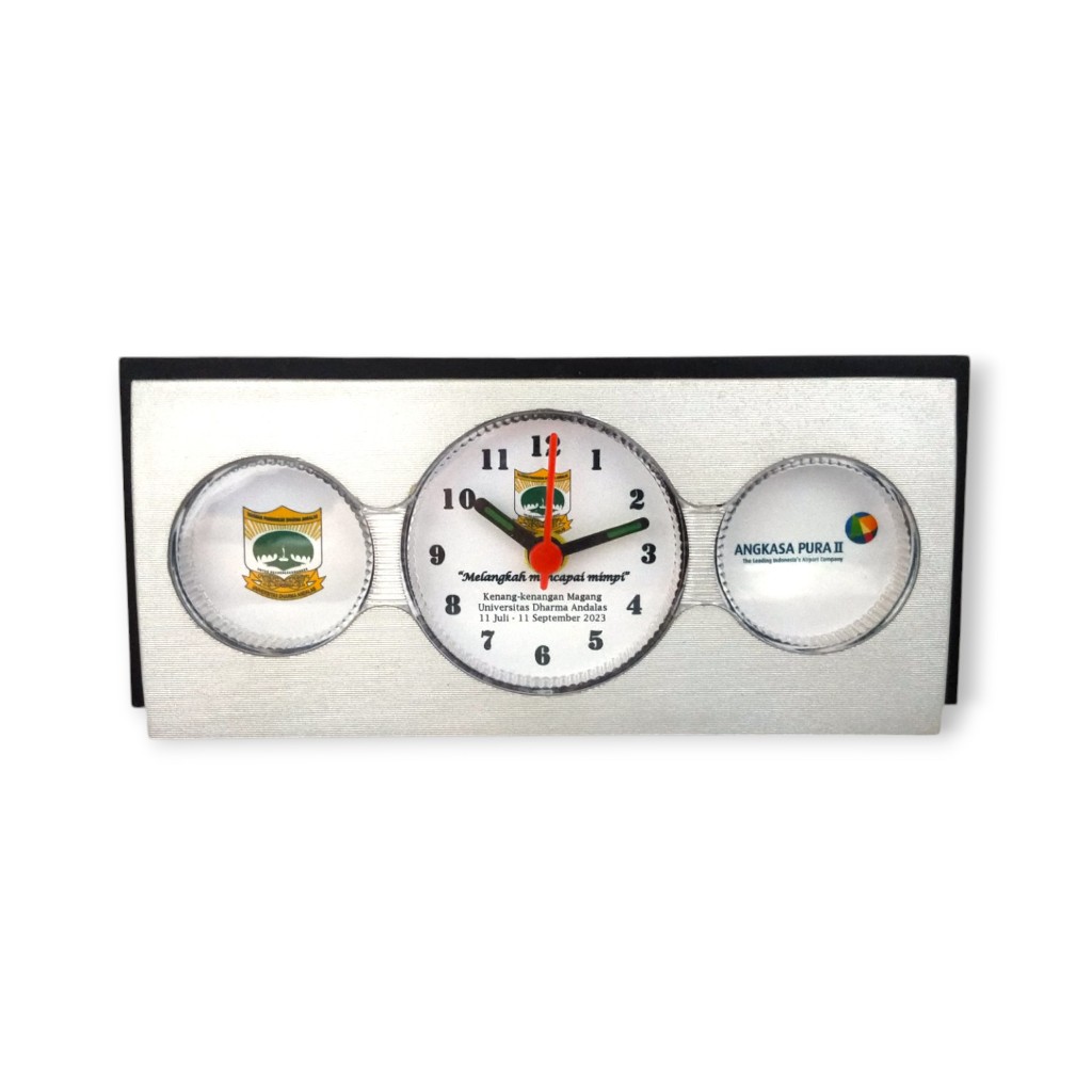 ESA Jam Weker Custom Logo Souvenir Jam Meja