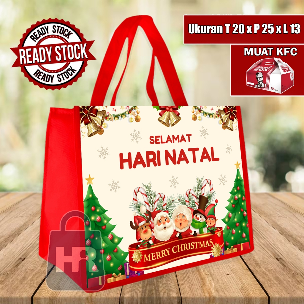 

READY STOK Goodie Bag Natal / Tas Ready Stock Natal / Bingkisan Natal Bisa Beli Satuan / Tas Kain Spunbond Natal Merry Christmas / Goodiebag Natal / Tas Souvenir Natal / Goodie Bag Tas Spunbond Christmas / Bingkisan Natal / Goodie Bag Motif Natal