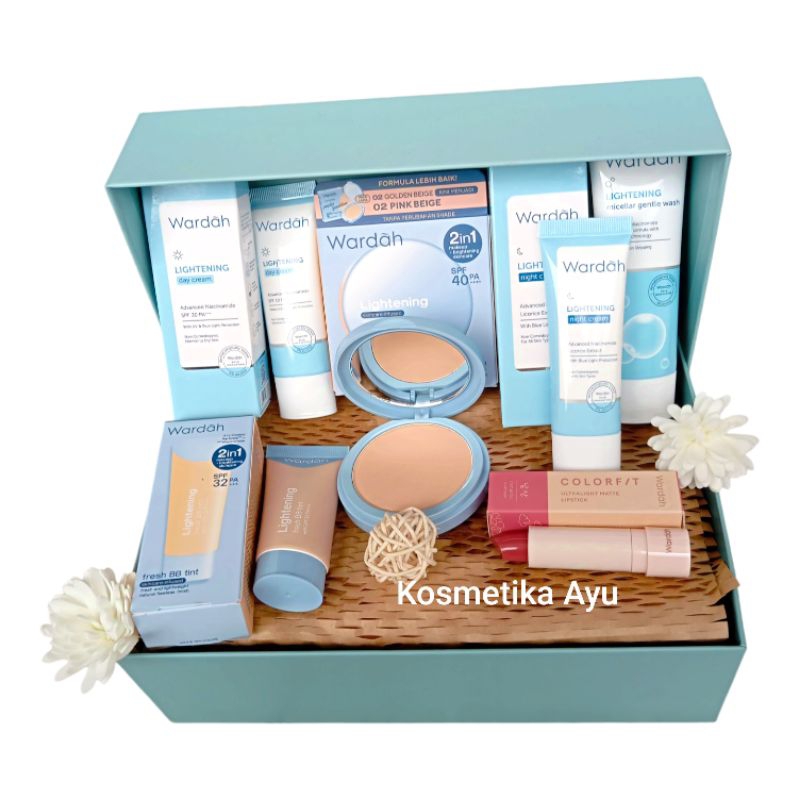 PAKET KOSMETIK HAMPERS BOX/ Paket WARDAH Hampers/ Paket Kado/ Ulang Tahun/ Skincare Seserahan