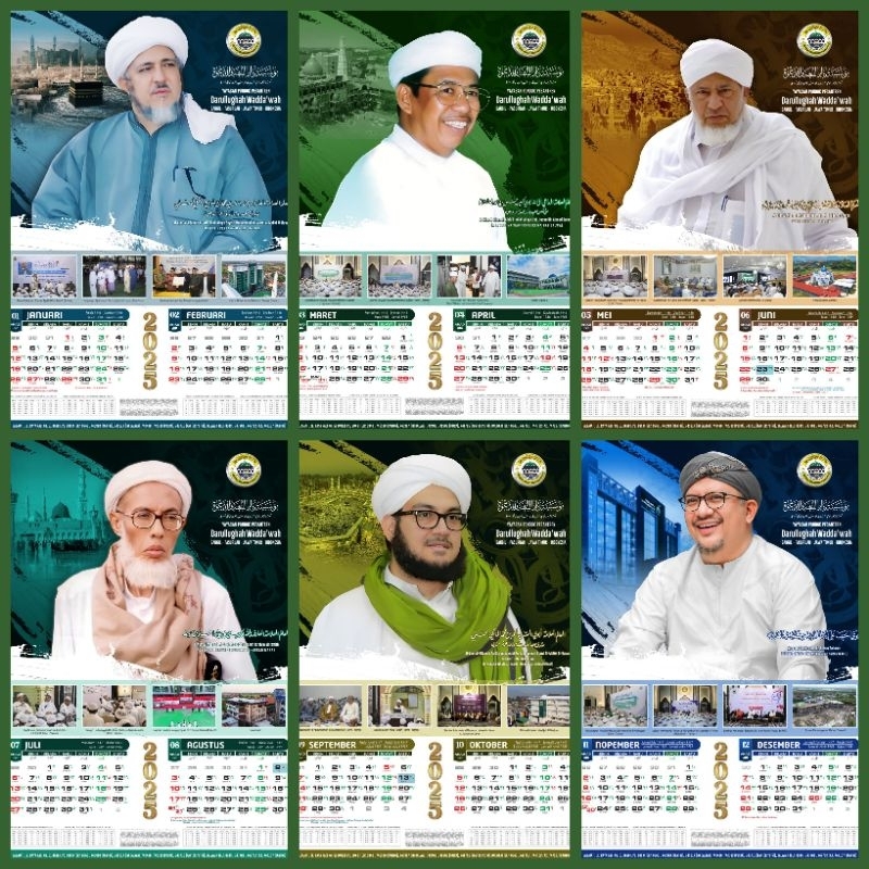

KALENDER MASEHI & HIJRIYAH DALWA 2025 | ALMANAK KALENDER DINDING FOTO HABAIB & BANGUNAN DALWA 2025
