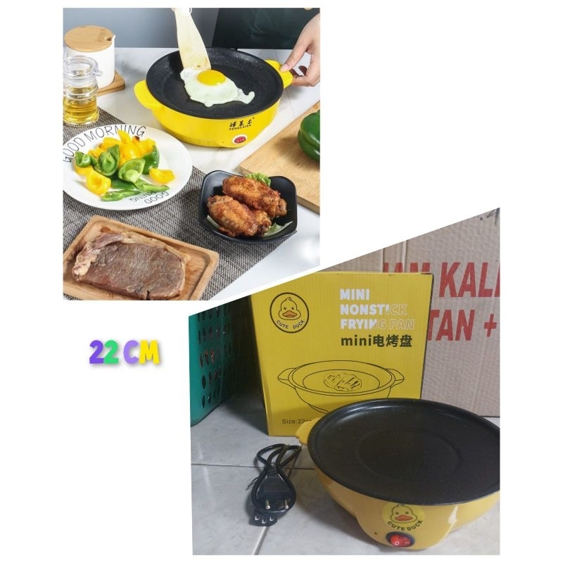 Wajan Listrik Cute Duck 22CM/ Mini Fryingpan 22CM