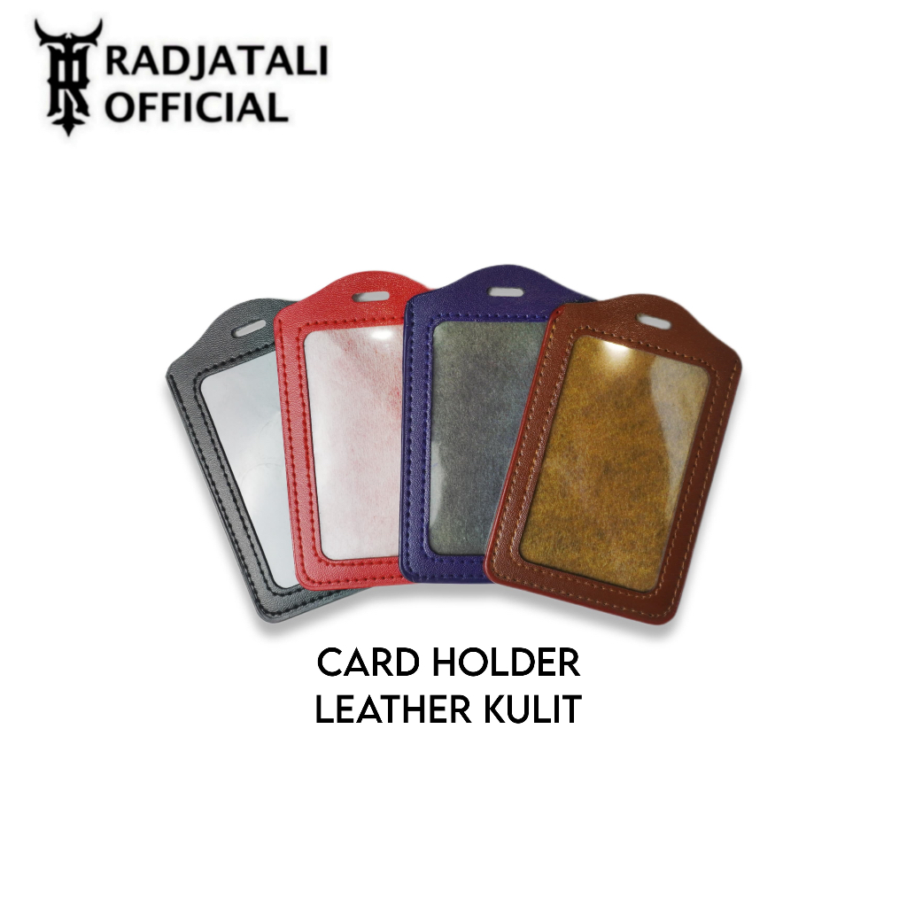

K1 ID Card Holder Kulit Premium Untuk Lanyard