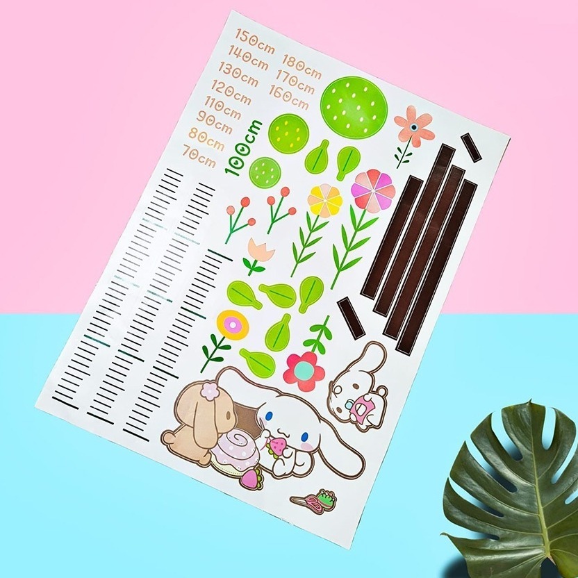 Stiker PENGUKUR TINGGI BADAN sanrio / alat pengukur tinggi badan anak