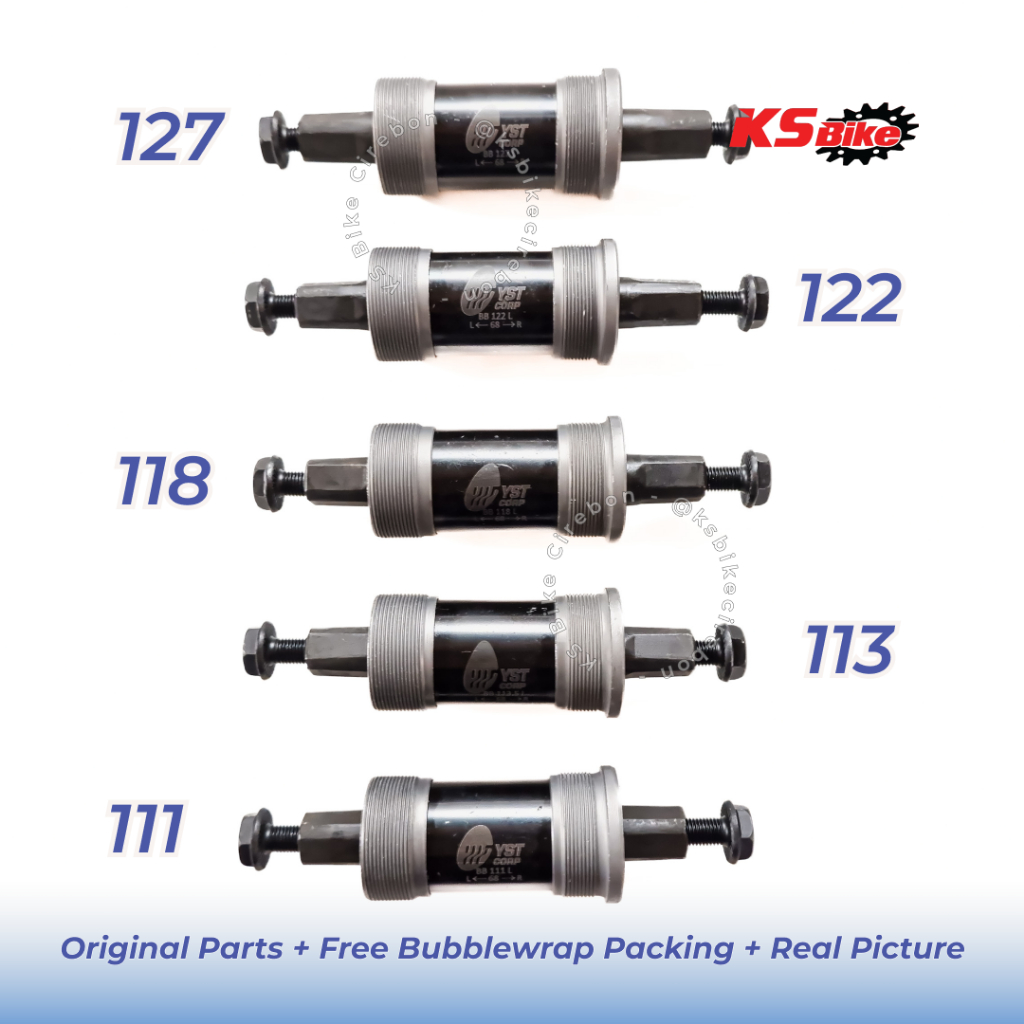 BB Bearing Kotak Sepeda 110 113 118 122 127 Bottom Bracket As Tengah BB Axle Square Bearing MTB Sepe