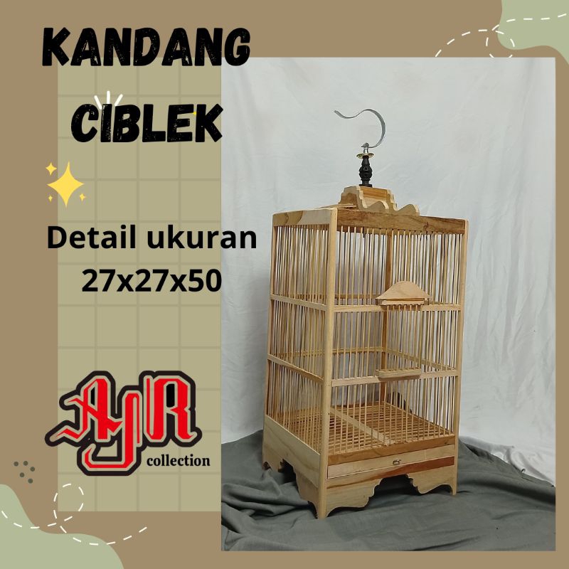 kandang sangkar kayu jati  burcil pleci prenjak CIBLEK