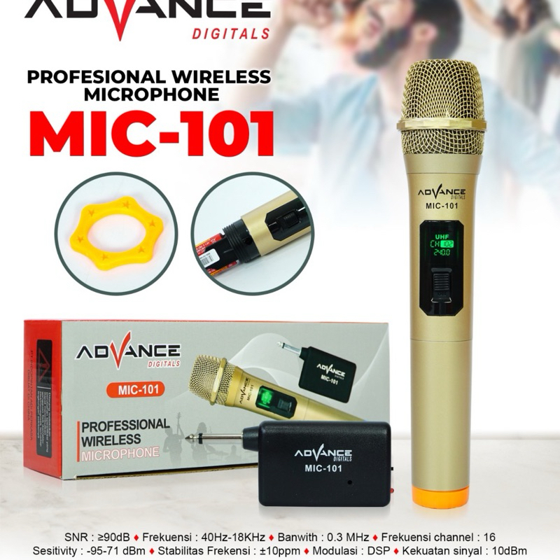 MIC ADVANCE WIRELESS MIC-101 MIK/MIX wirles