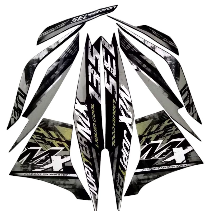 stiker striping motor Yamaha jupiter mx 135 2014 MX new lis body standar berkualitas