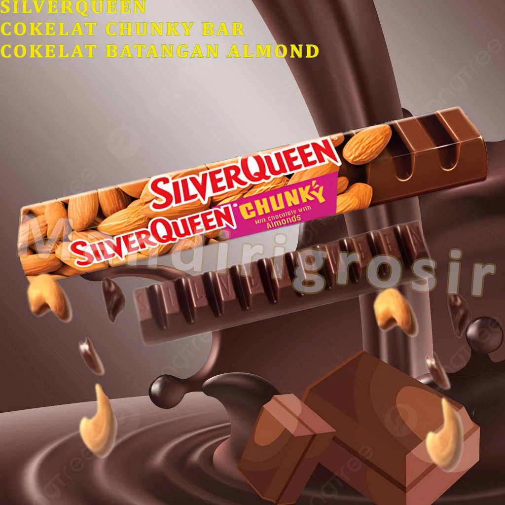 

Cokelat Chunkybar * SilverQueen * Cokelat Batangan Almond * 95gr