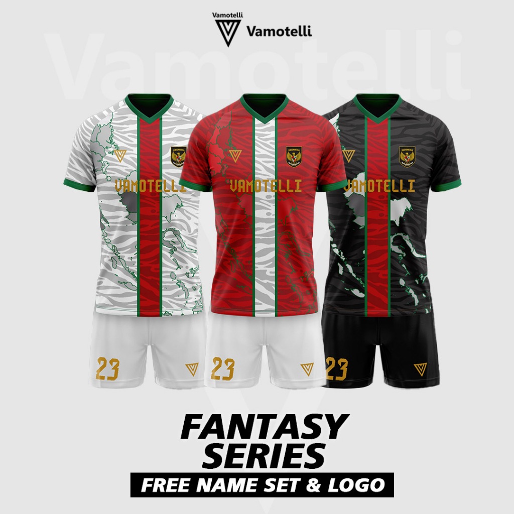 Vamotelli - Baju Bola Stelan Futsal Bola Jersey Fantasi