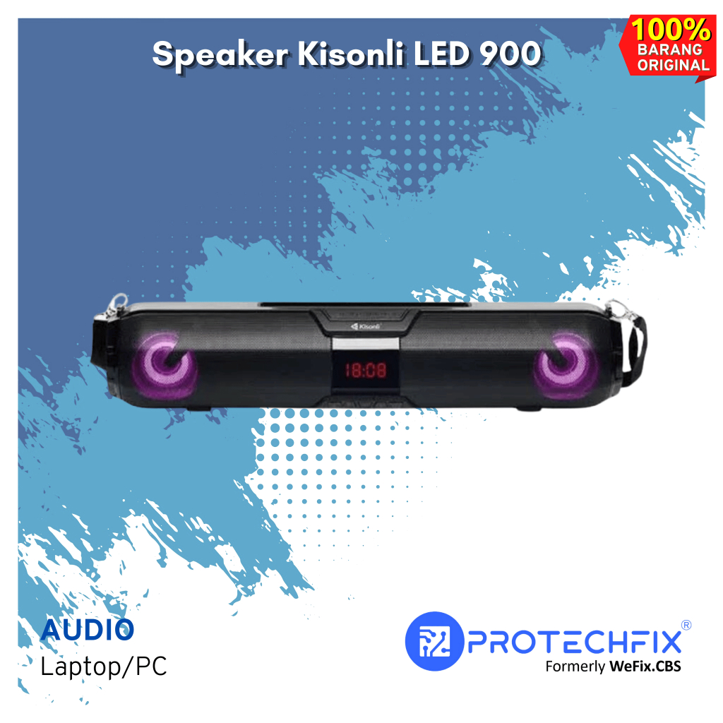 Speaker Bluetooth Kisonli LED 900 LED900 LED-900 Super Bass