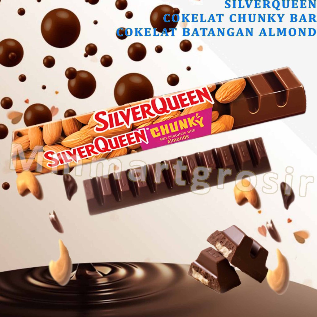 

SilverQueen / Cokelat Chunkybar / Cokelat Batangan Almond / 95gr
