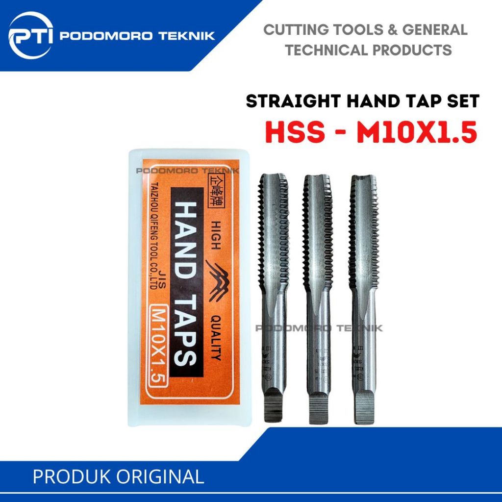 Hand Tap M10 x 1.5 Tap Manual Tap Tangan Lurus M10x1.5