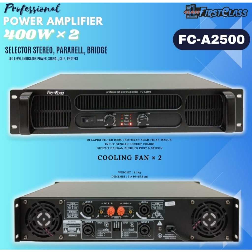 Power Amplifier FirstClass A2500 Original