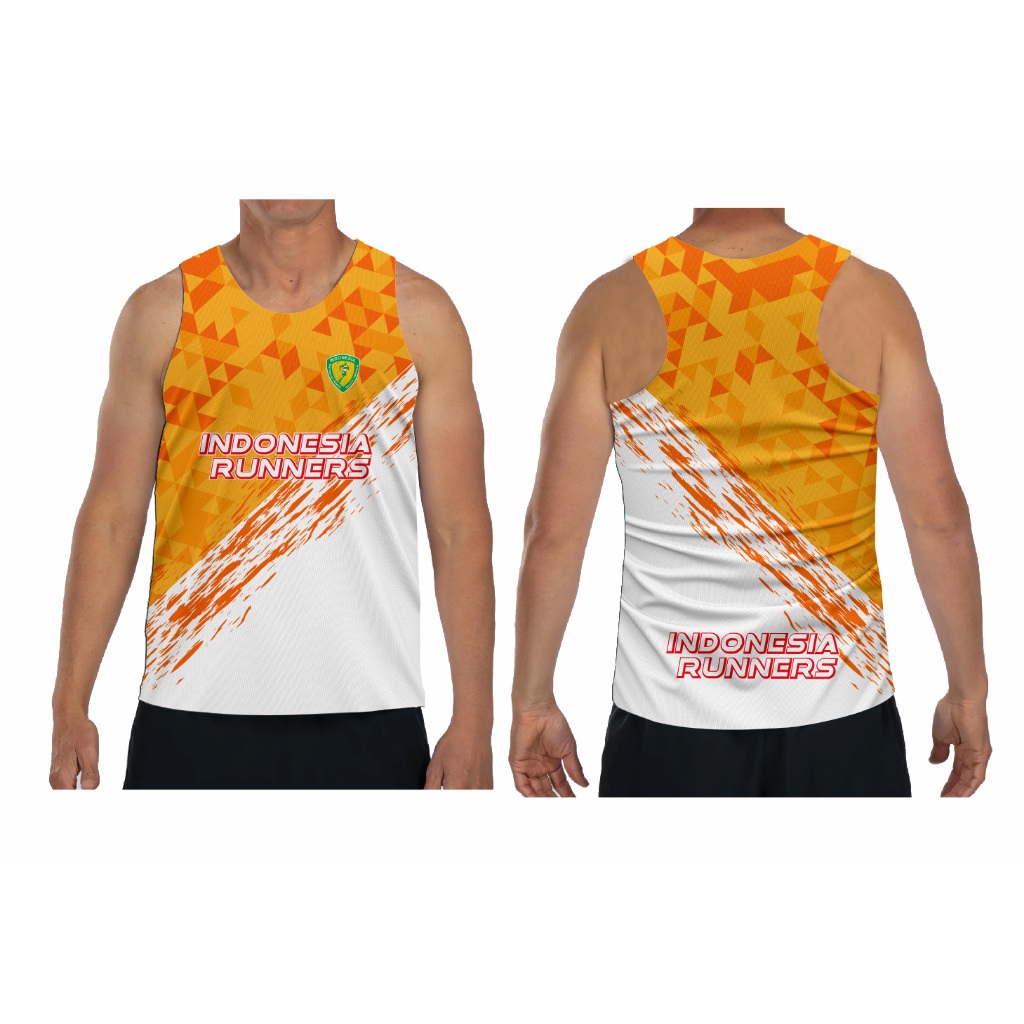 JSB SPORTWEAR | Jersey Singlet Olahraga running lari bahan dryfit Fullprinting | SGLT ATLETIK -002