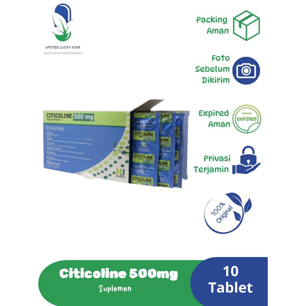 CITICOLINE HEXPHARM 500 MG STRIP