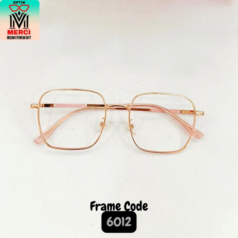 Kacamata cewek model Kotak Kode Frame 6012