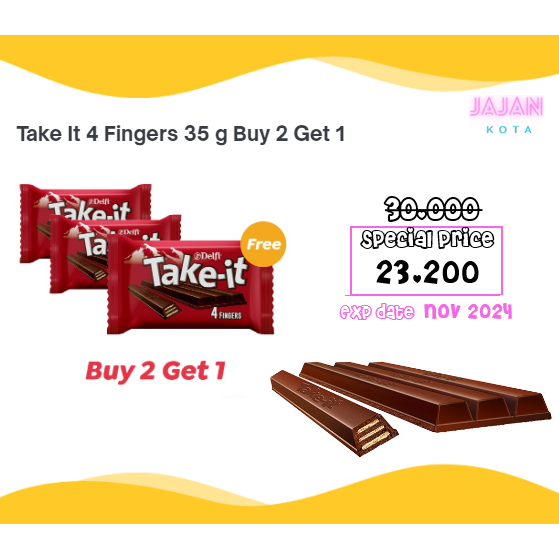 

DELFI TAKE IT 4 Fingers 35 g Buy 2 Get 1