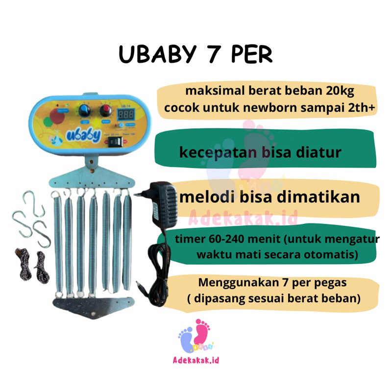 Ayunan Listrik bayi 7 Per - Ayunan listrik bayi otomatis - ayunan bayi