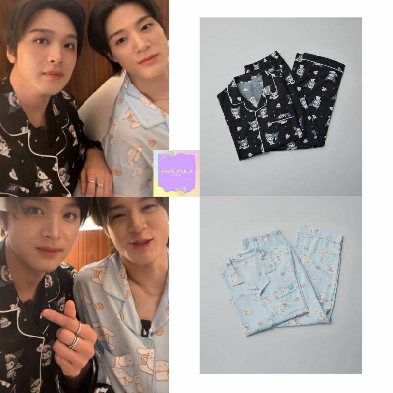 (PO) OFFICIAL SPAO X SANRIO Sanrio Characters Long Sleeve Pajamas Set worn by NCT Jeno Haechan