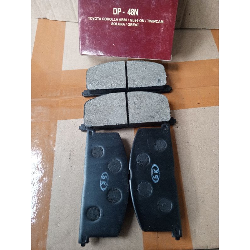 kampas rem depan corolla twincam brake pad toyota twincam