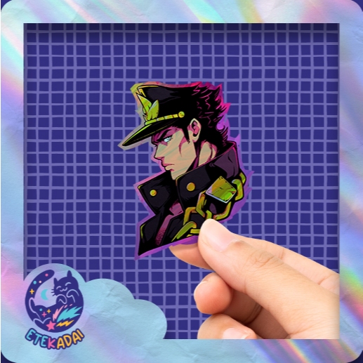 

Stiker Hologram Anime JoJo's Bizarre Jotaro Kujo