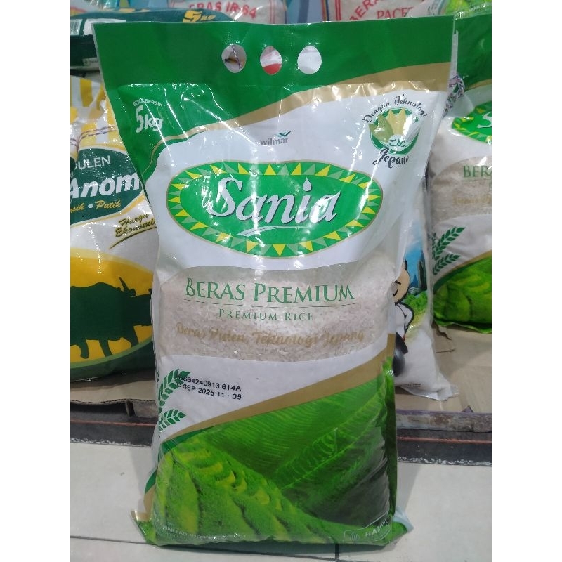 

Beras Premium Sania kemasan 5 kg