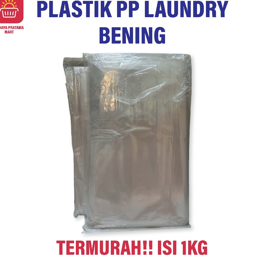 HARI INI SAJA DISKON BIG PLASTIK LAUNDRY PP BENING Kantong Plastik PP Polos Plastik baju Plastik Lon